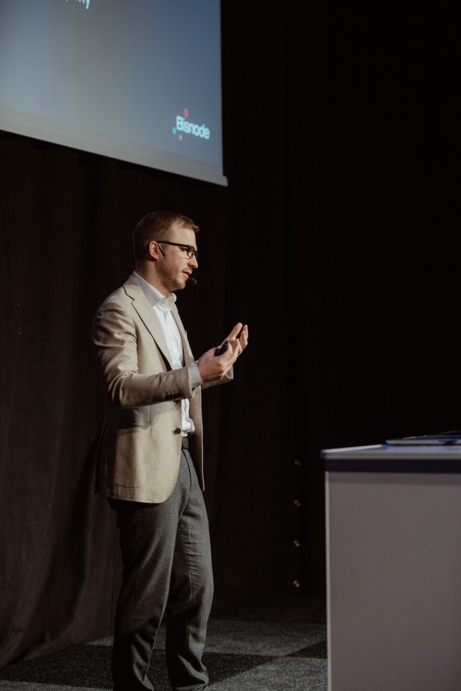 Pierre Deville presenting at the Data Innovation Summit 2019