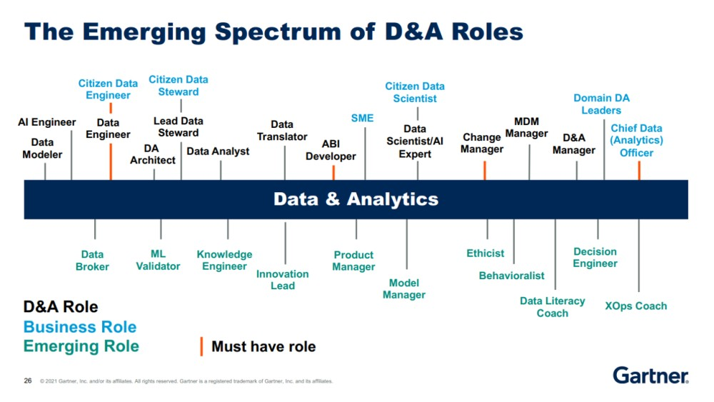 The Emerging Spectrum of D&A ROles