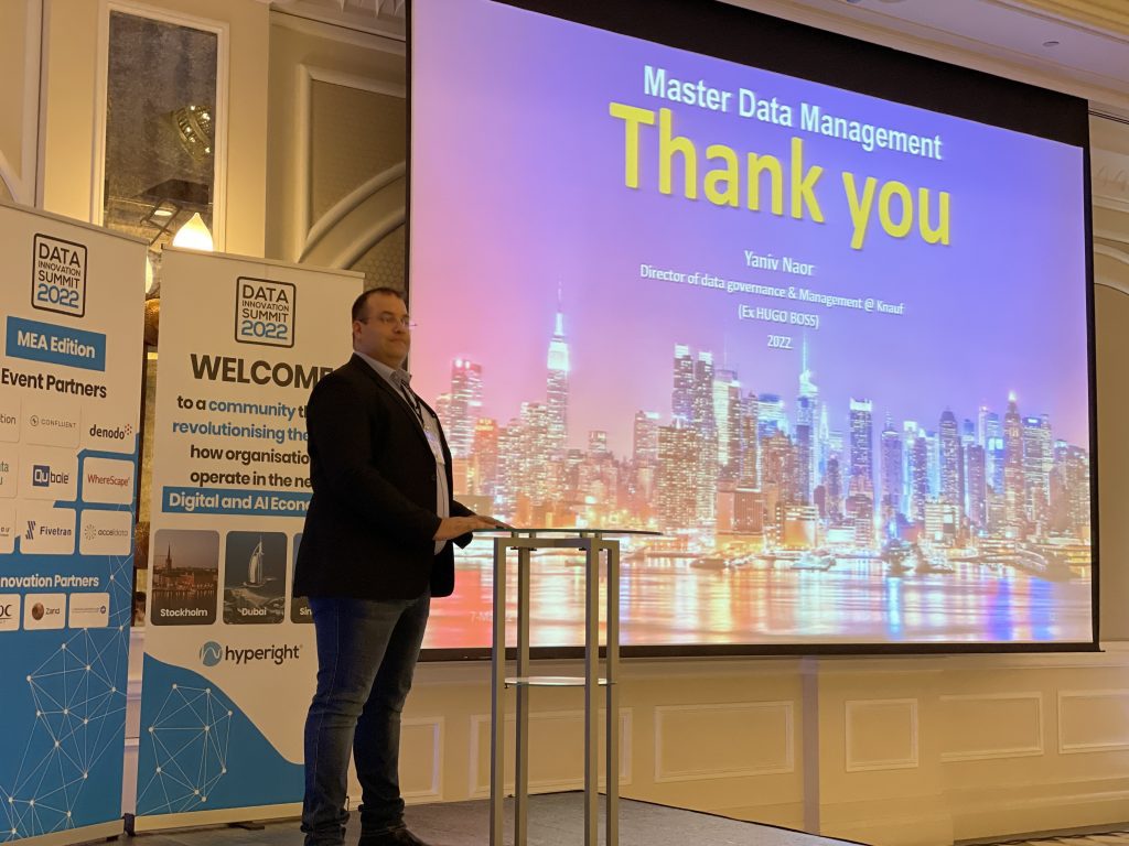 speaker at the data innovation stage at dubai during dis mea summit